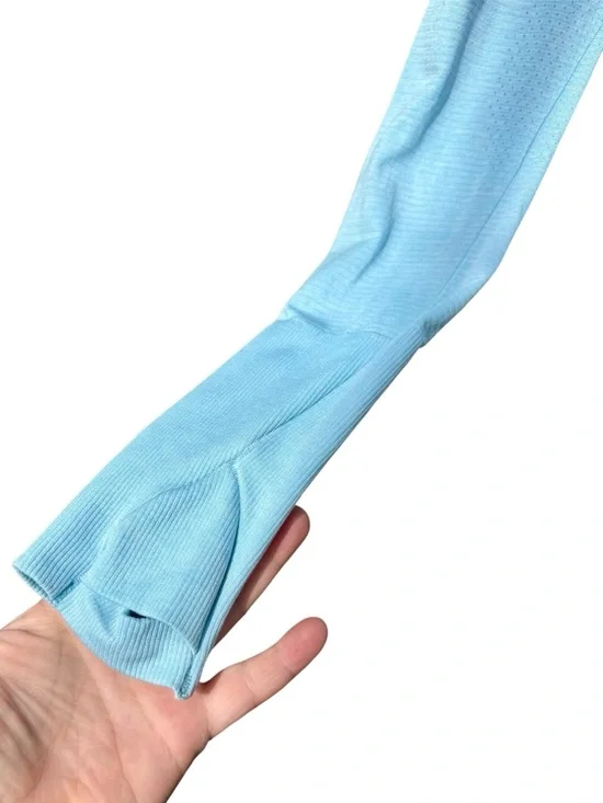 lululemon athletica Swiftly Tech 2.0 Race Length Long Sleeve Size 8 Blue Chill - Picture 7 of 13